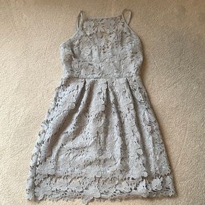 Grey Lace Dress - New without Tags